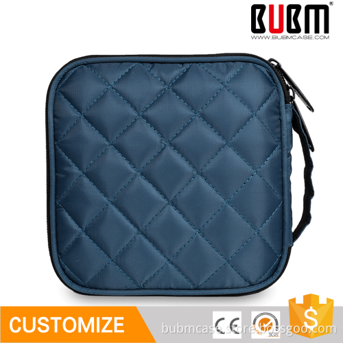 BUBM high quality luxury cd storage case with zipper